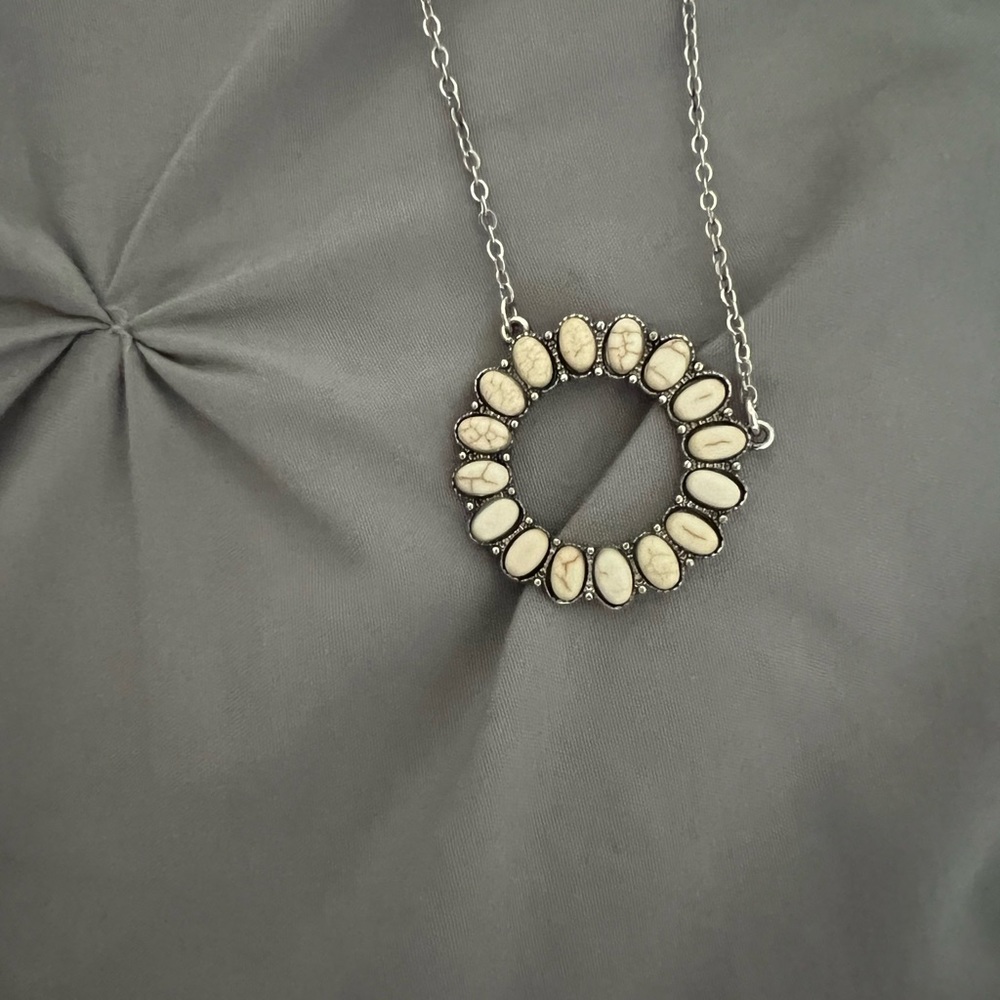 Western necklace and earrings